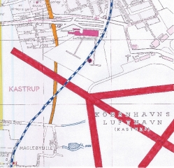 Oversigtskort over Københavns Lufthavn