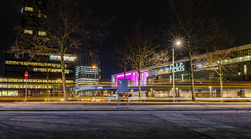 Gåtur i Ørestad ved aftentide