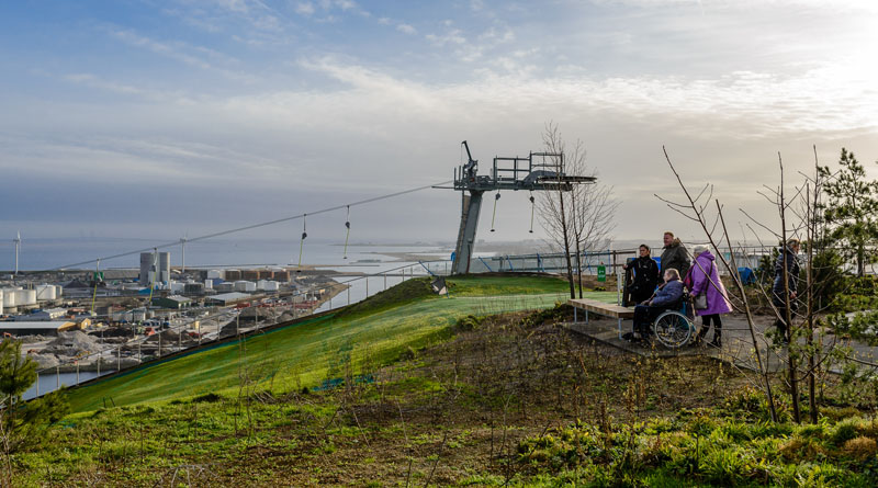 På toppen af Amager Bakke