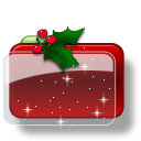 Christmas-Folder-Holly-Stars-icon