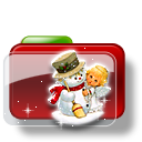 Christmas-Folder-Snowman-icon
