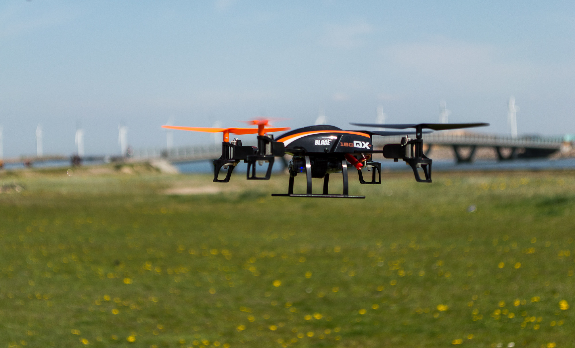 Quadrocopter på Amager strand