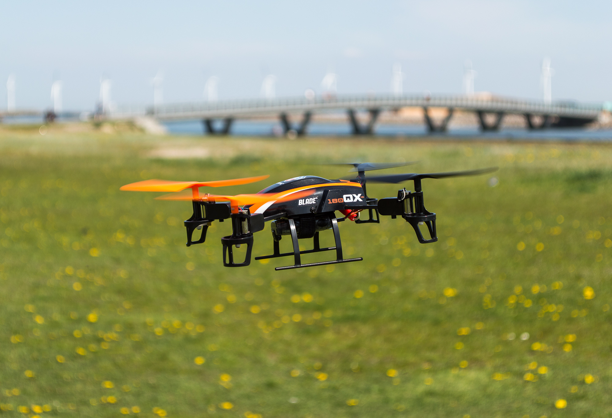 Quadrocopter på Amager strand