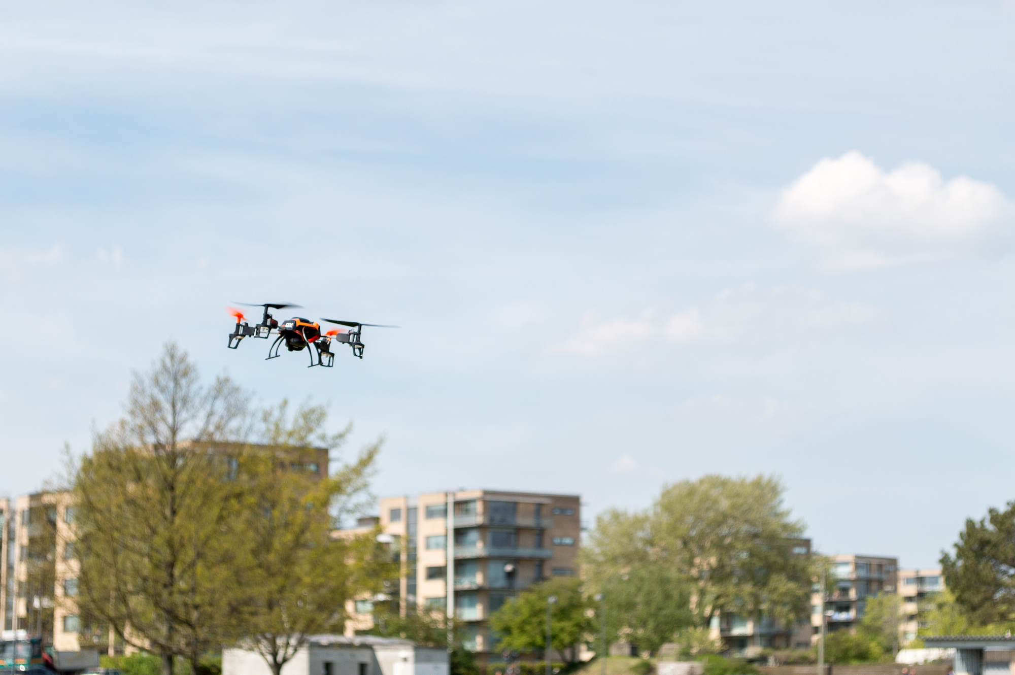 Quadrocopter på Amager strand