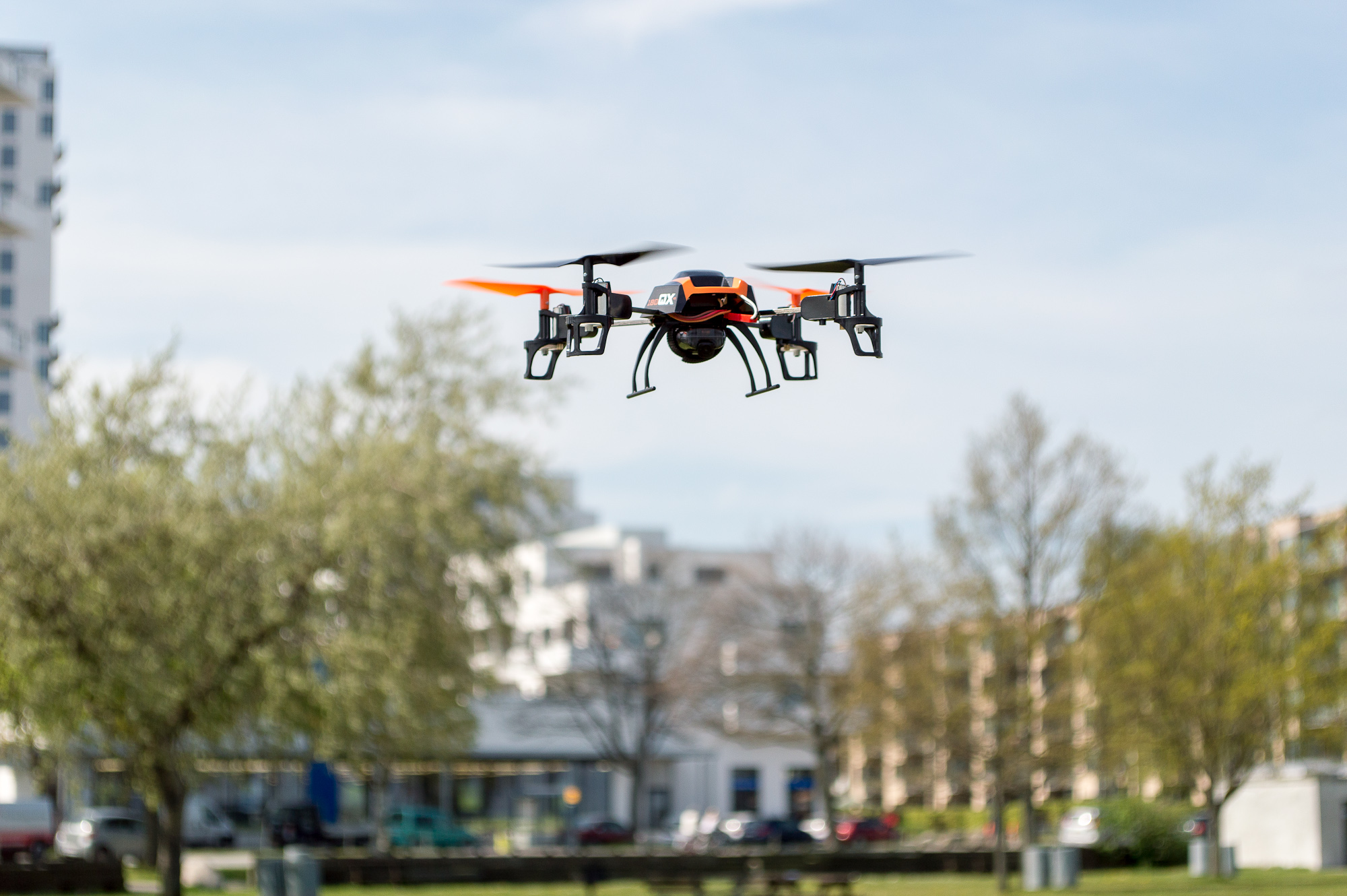 Quadrocopter på Amager strand