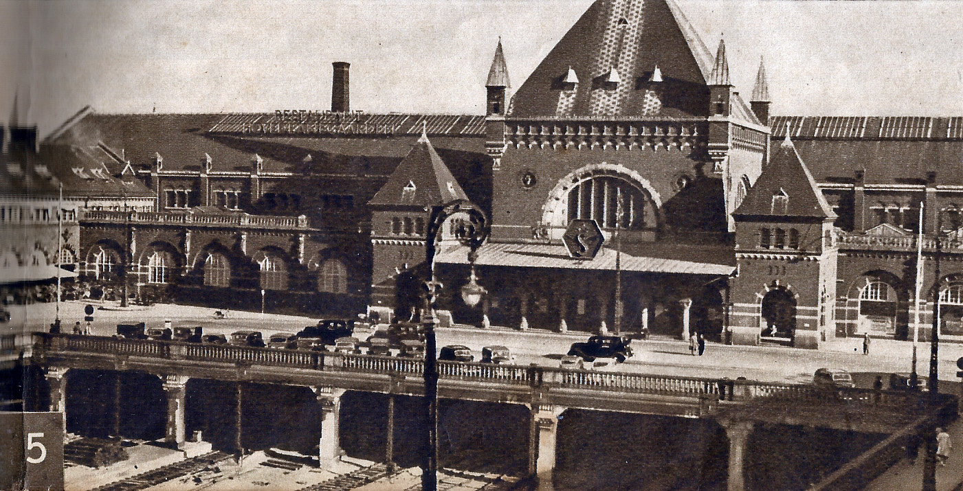 København før og nu fra 1938 Hovedbanegaarden 1938