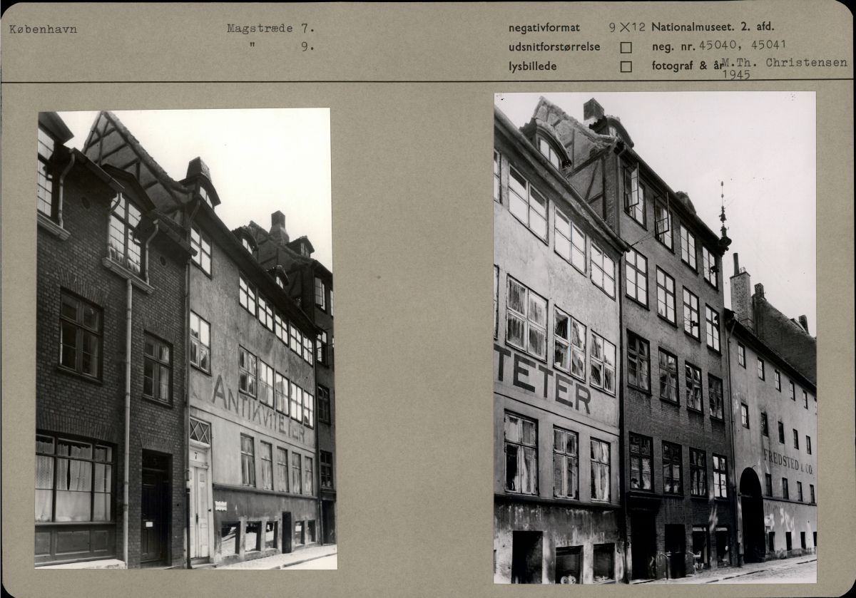 Magstræde 7 og 9 Magstræde 7 og 9 - 1945