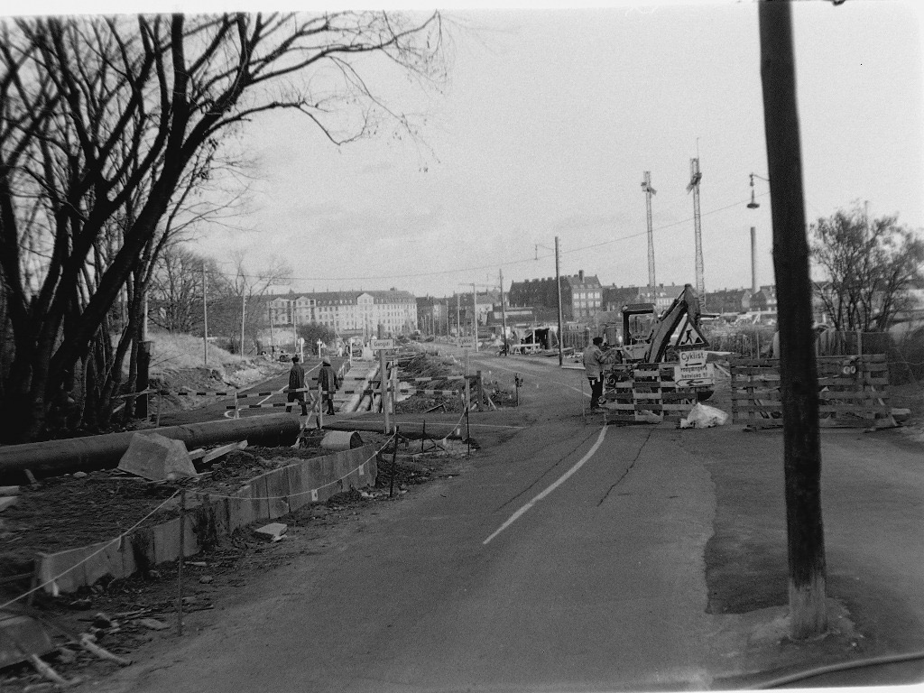Njalsgade under ombygning. Tilhører Arne Unterschlak