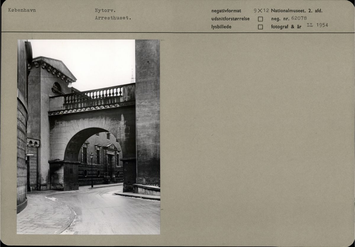 Nytorv Domhuset og Arresthuset 1954 Nytorv Domhuset Arresthuset-1954