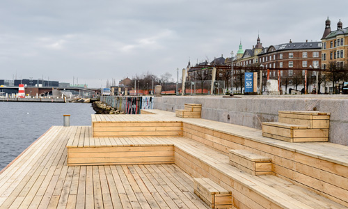 Oase trappens indvielse og nytårskur på Islands brygge