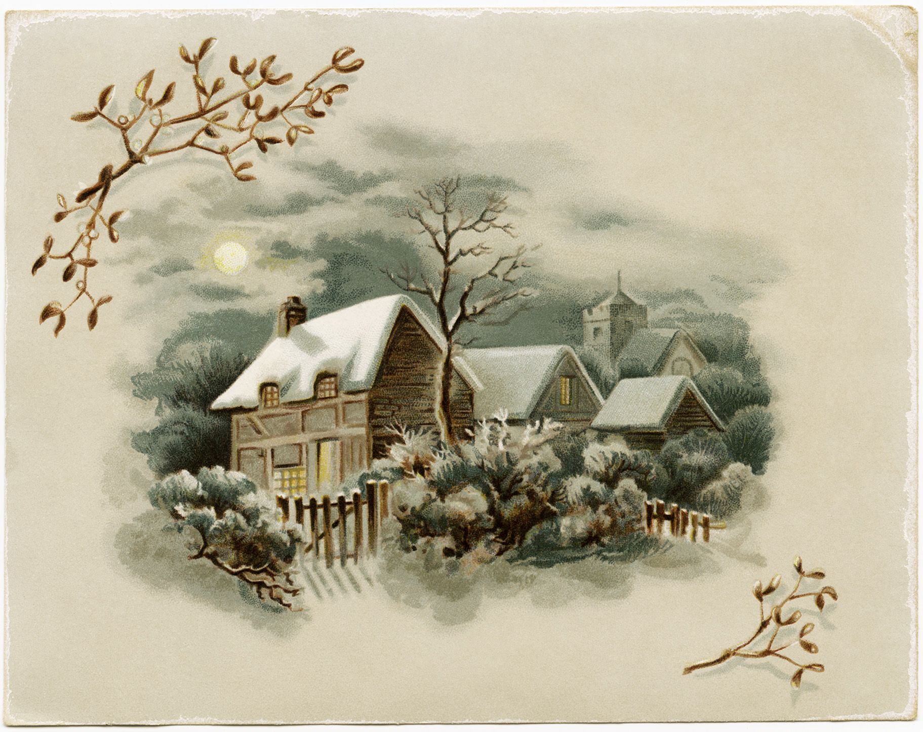 OldDesignShop_VictorianCardWinterScene