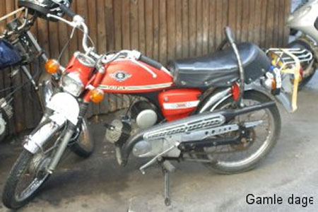 Suzuki fra 1973 Rumpedaskeren paa riskogeren