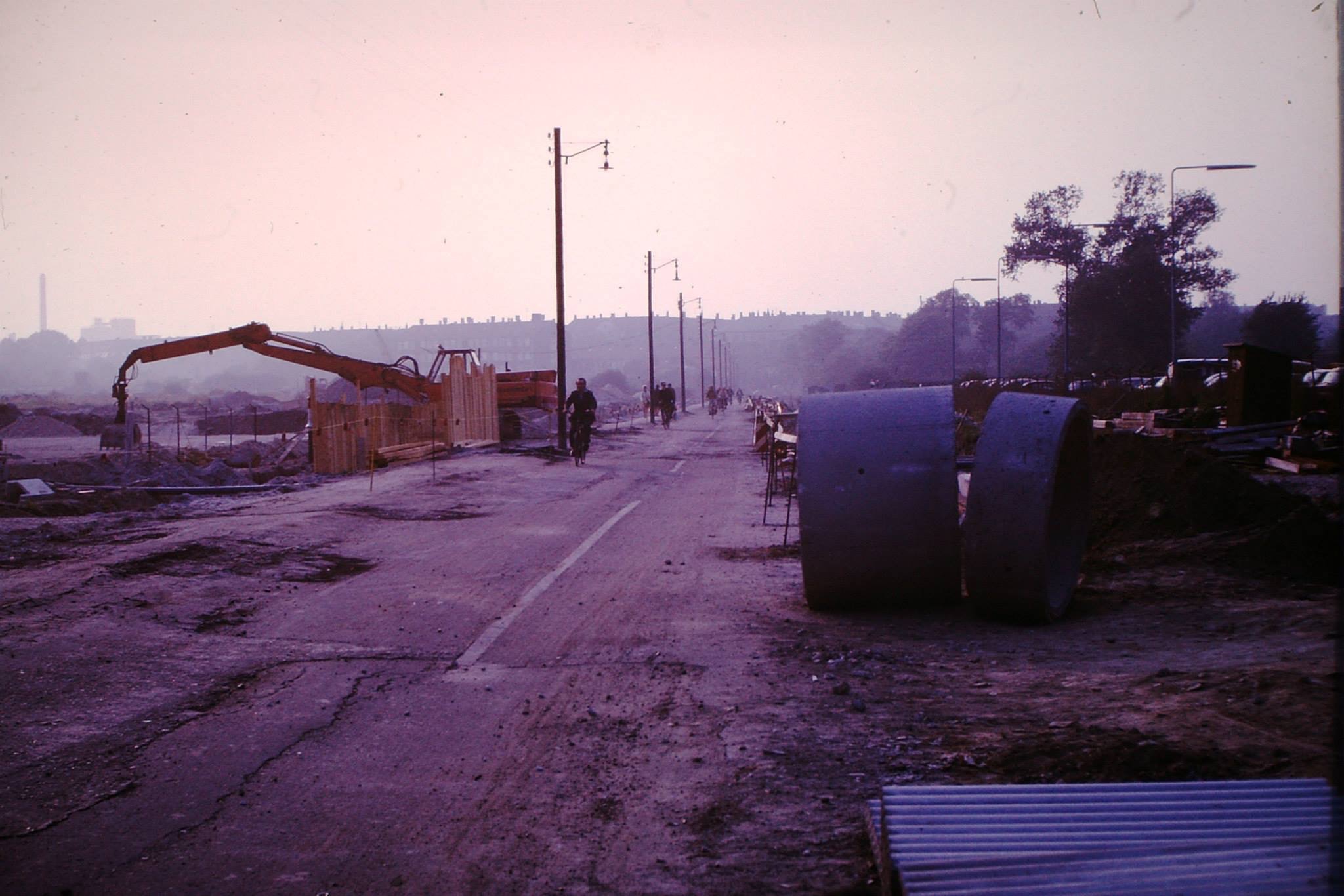Njalsgade under ombygning. Tilhører Arne Unterschlak