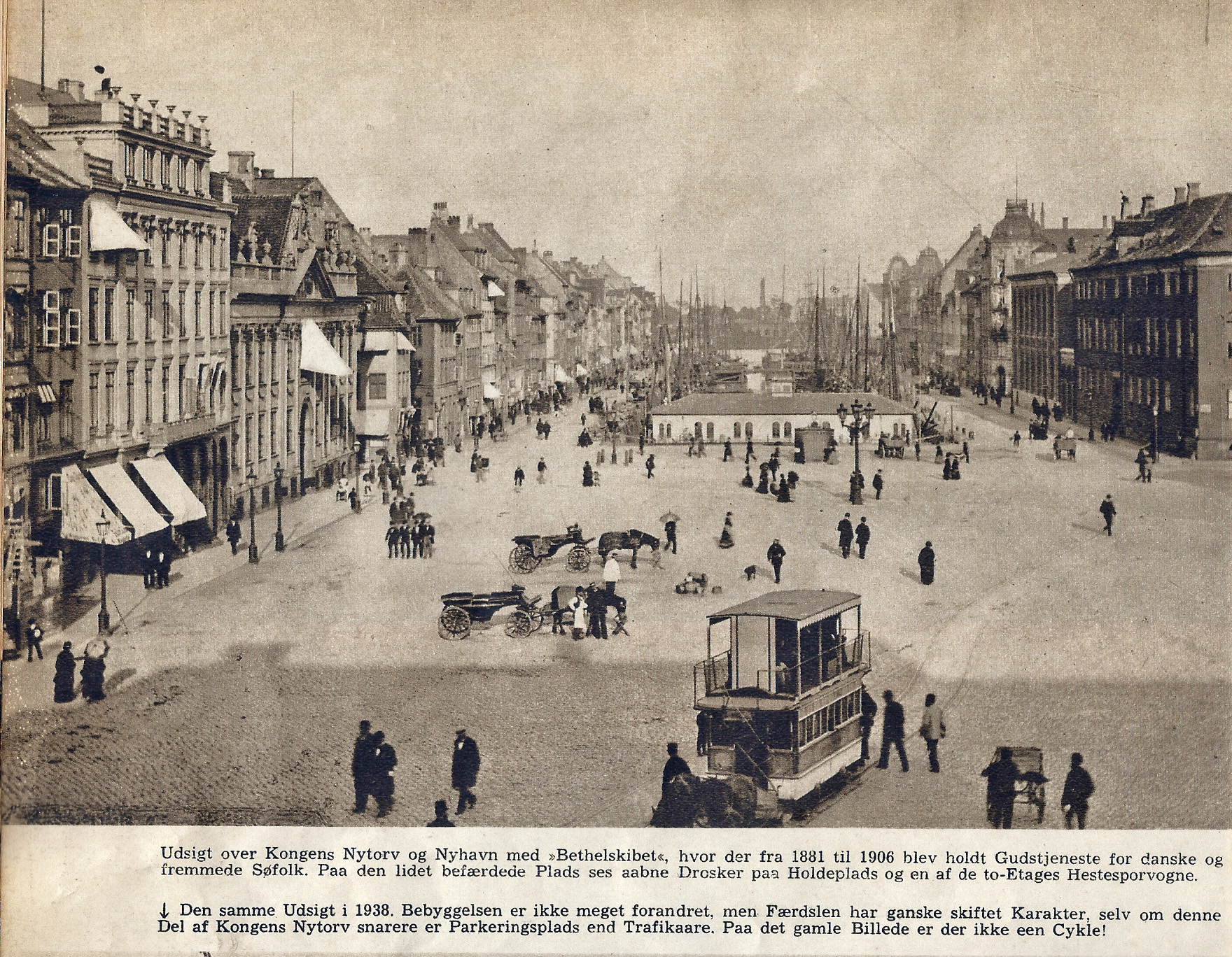 København før og nu fra 1938 nyhavn omkring 1900